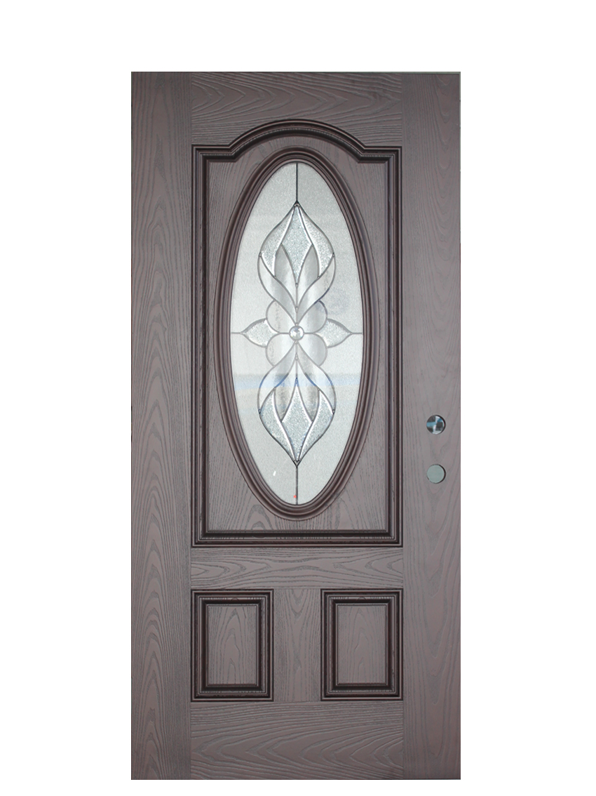 Factory Popular Design Fiberglass Exterior Door Entry Front Doors