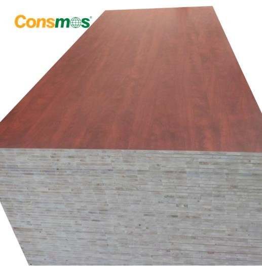 Consmos Cheap Price 18mm Blockboard Laminated Plywood for Furniture