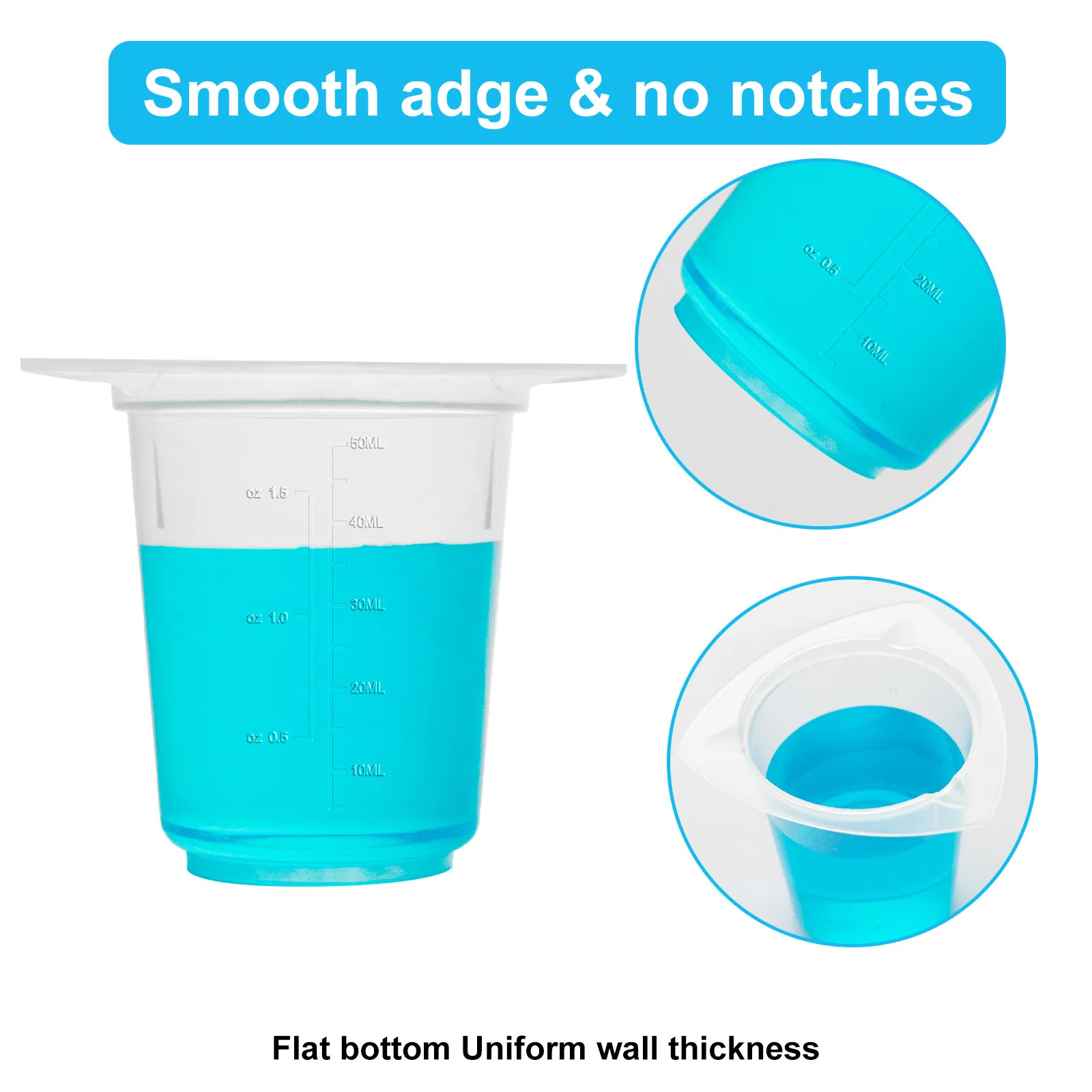 Tri-Corner Design Beakers Laboratory Autoclavable 50/100/250/400/800/1000ml