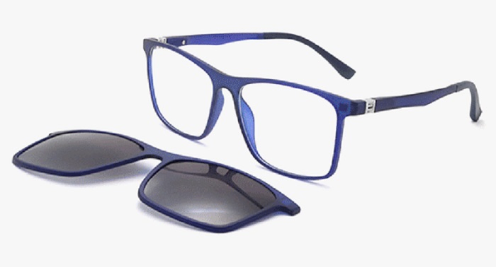 Magnetic Clip on Ultralight Frame Sunglasses Glasses