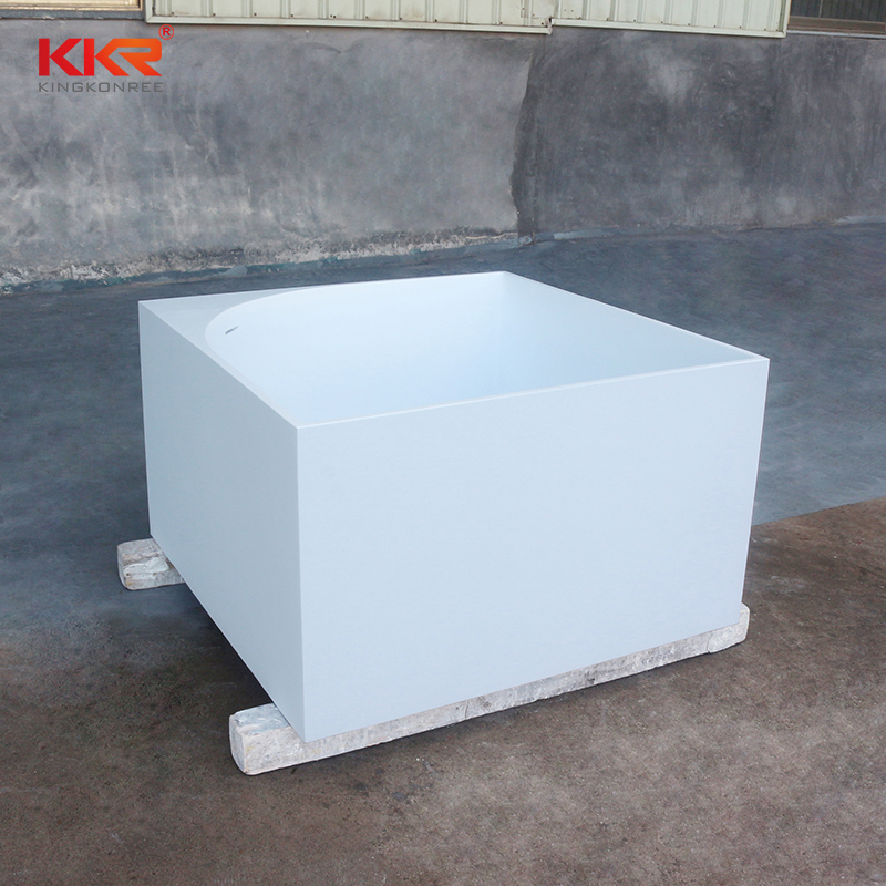 Wholesale Corner Bath Tub Solid Surface Square Bathtub
