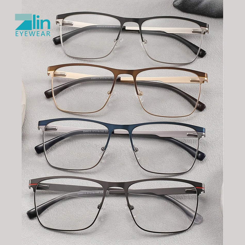 Full Rim Frame Prescription Metal Optical Eyeglasses Wenzhou Factory Wholesale Myopia Prescription Glasses