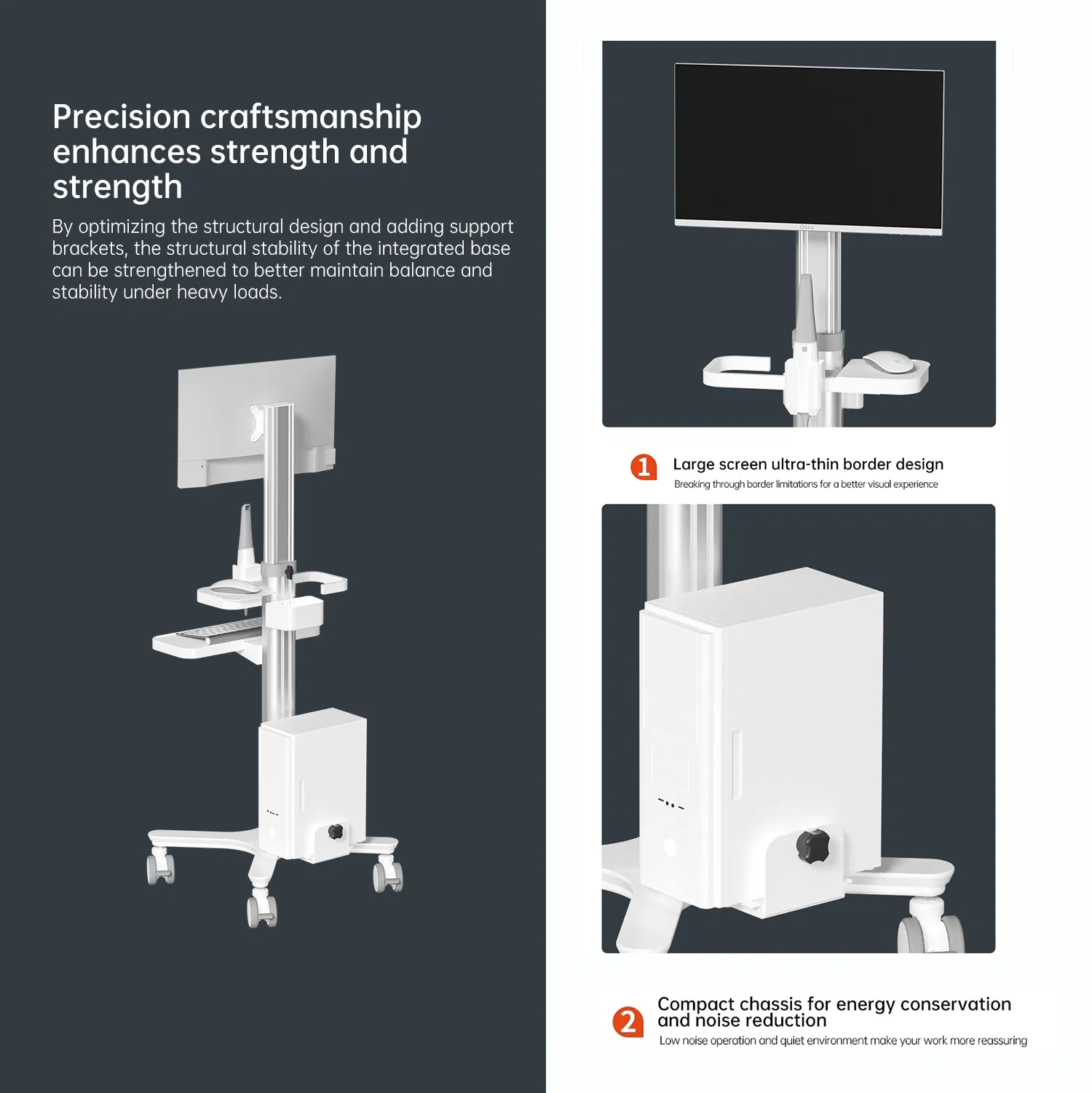 Premium Mobile Dental Nursing Carts for Hospital Use
