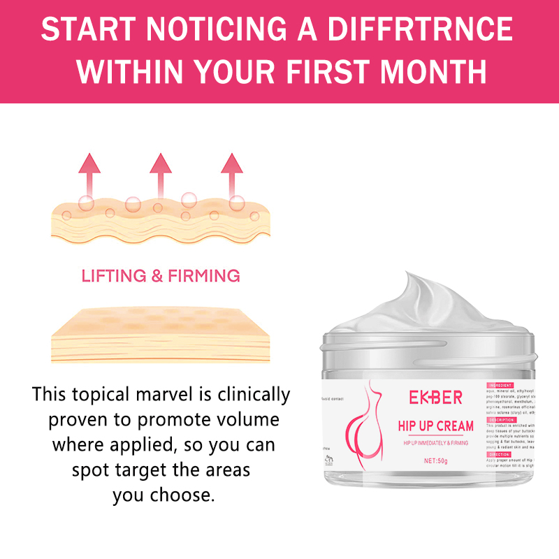 Private Label 3 Days Hip up Cream Butt Enlargement Cream Skin Care Product Sexy Bigger Buttock Enhancer Cream