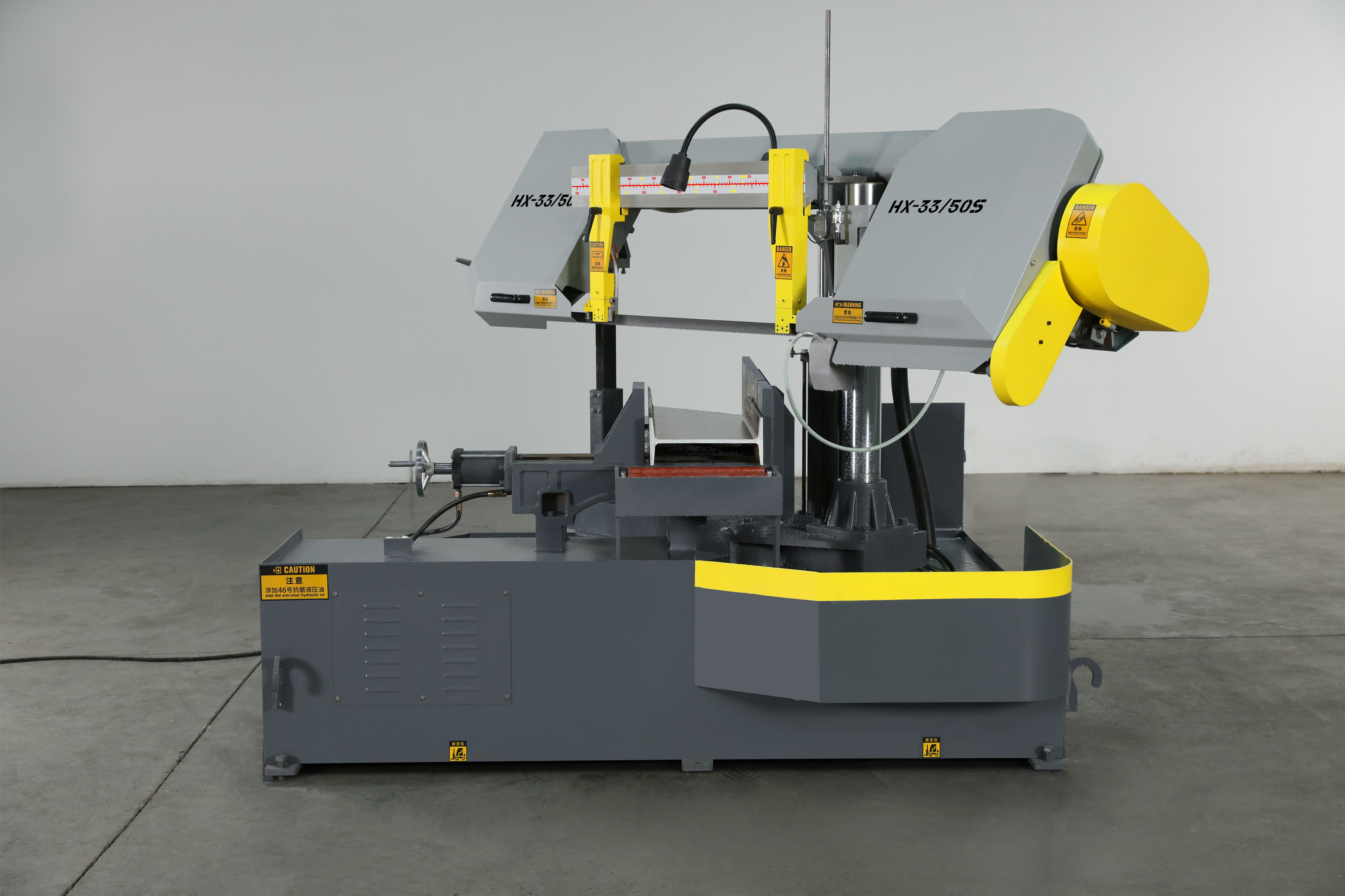 Ленточная пила по металлу полуавтоматическая угловая гидравлическая