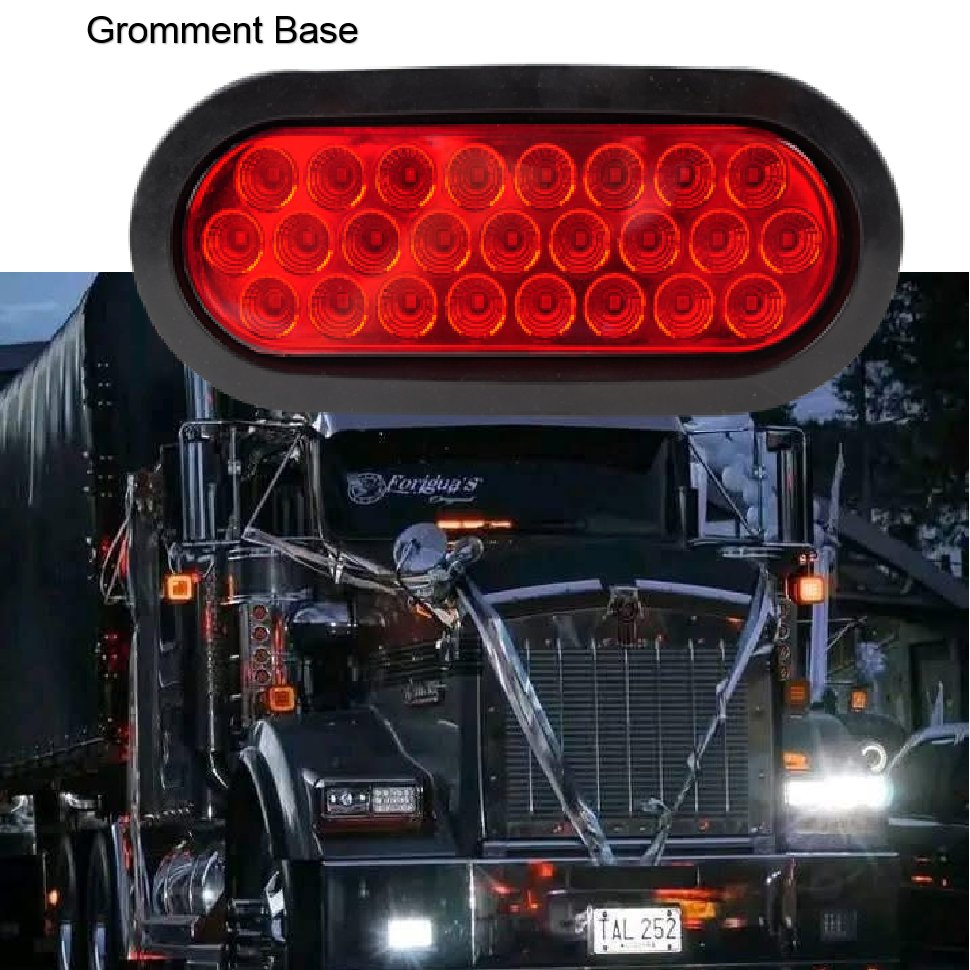 Светодиодный фонарь для трейлера 24V, овальный