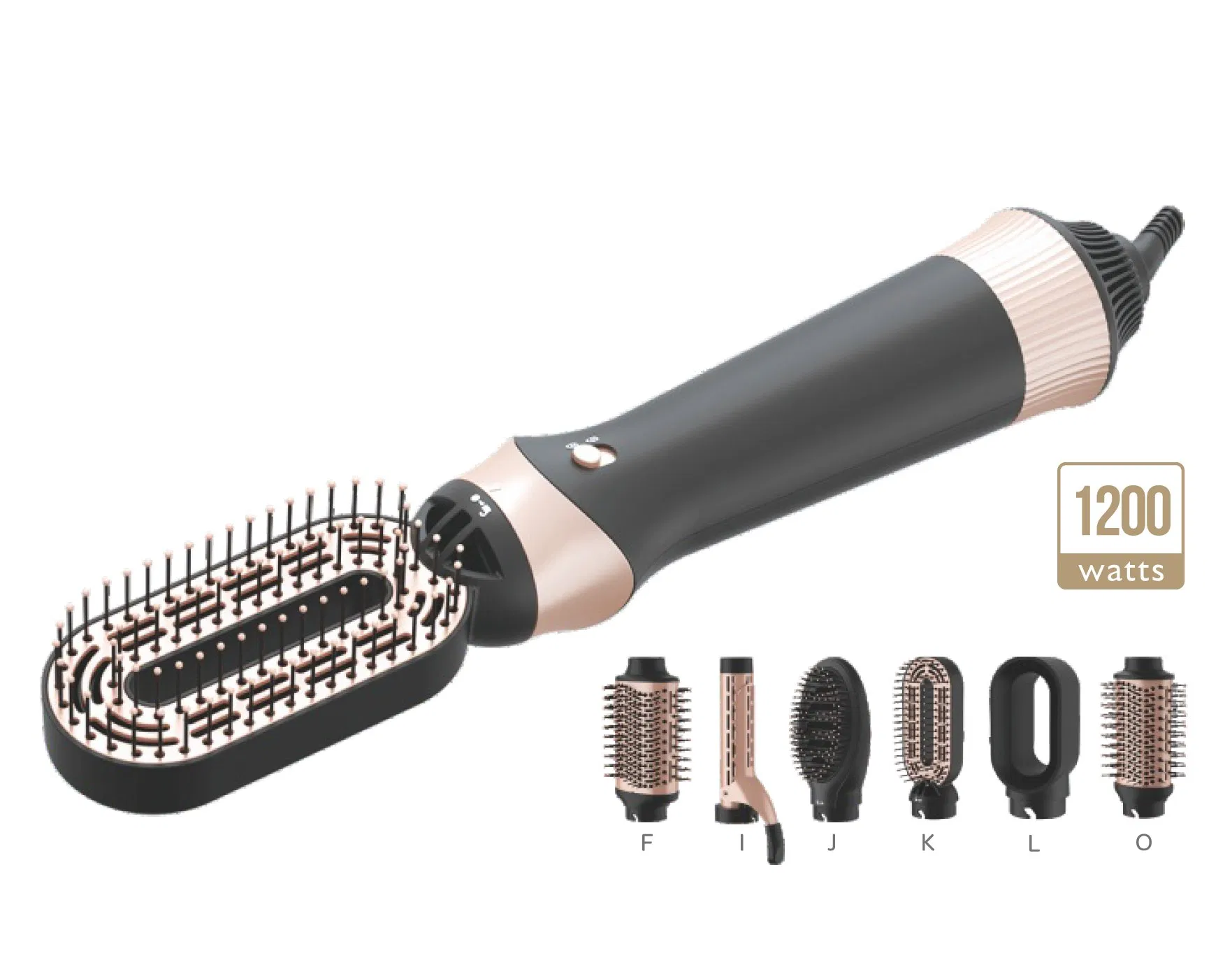 Multi-Function Electric Brush Home Styling Curly Hair Straightening Hot Air Comb