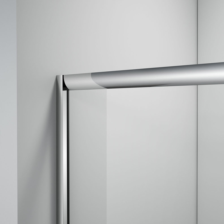 Simple Bathroom Corner Round Shape Sliding Fiberglass Door Shower Cubicle