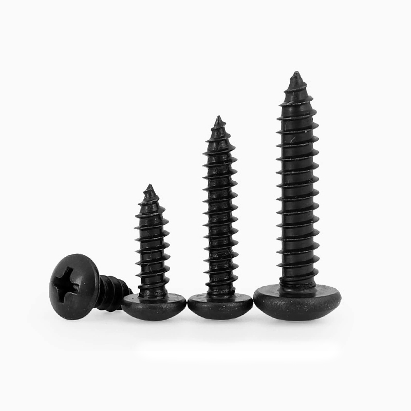 Carbon Steel Black Oxide Cross Button/Pan Head Metal Sheet Self-Tapping Screw