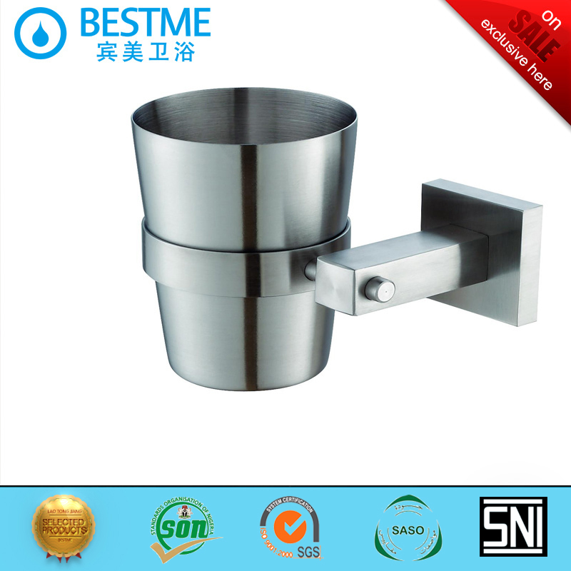 Brush Finished Bathroom Accessories 304 Stainless Steel Cup Holder (BG-C32006A)