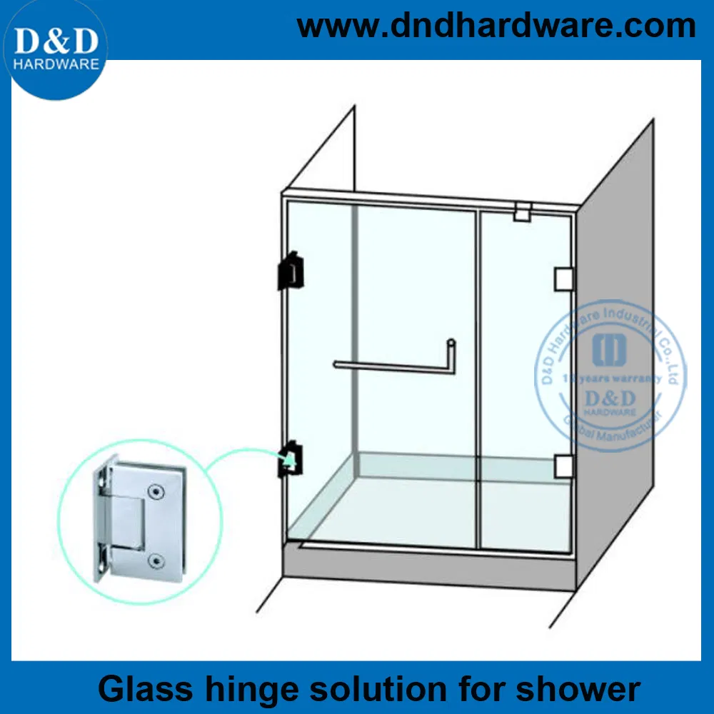 High Quality SUS 304 Glass Shower Door Hinge for Frameless Bathroom Fitting