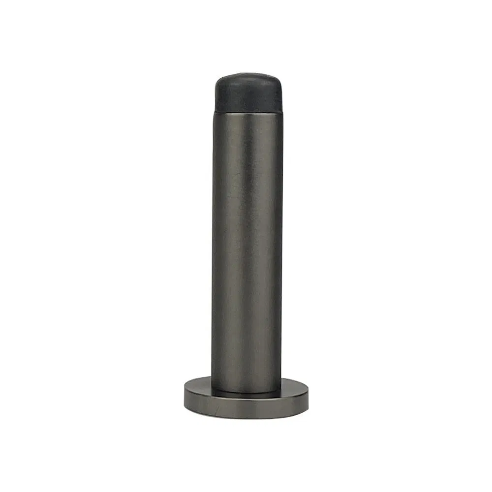 Heavy Duty Wall Mounted Aluminum Anodized Tower Rubber Door Stop Holder
