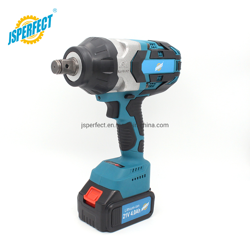 21V Lithium-Ion Battery Cordless Impact Wrench 3/4 Inch for Heavy Duty Truck Wheel