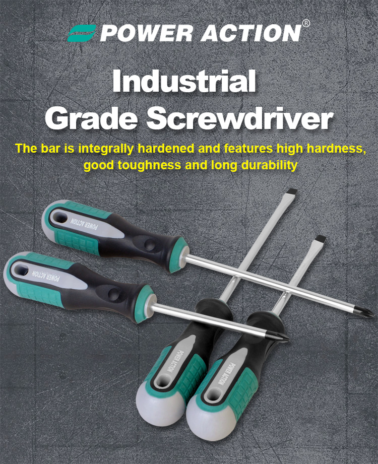 Power Action 6PCS Cr-V Magnetic Destornillador Combination Screwdriver Hand Tool Set