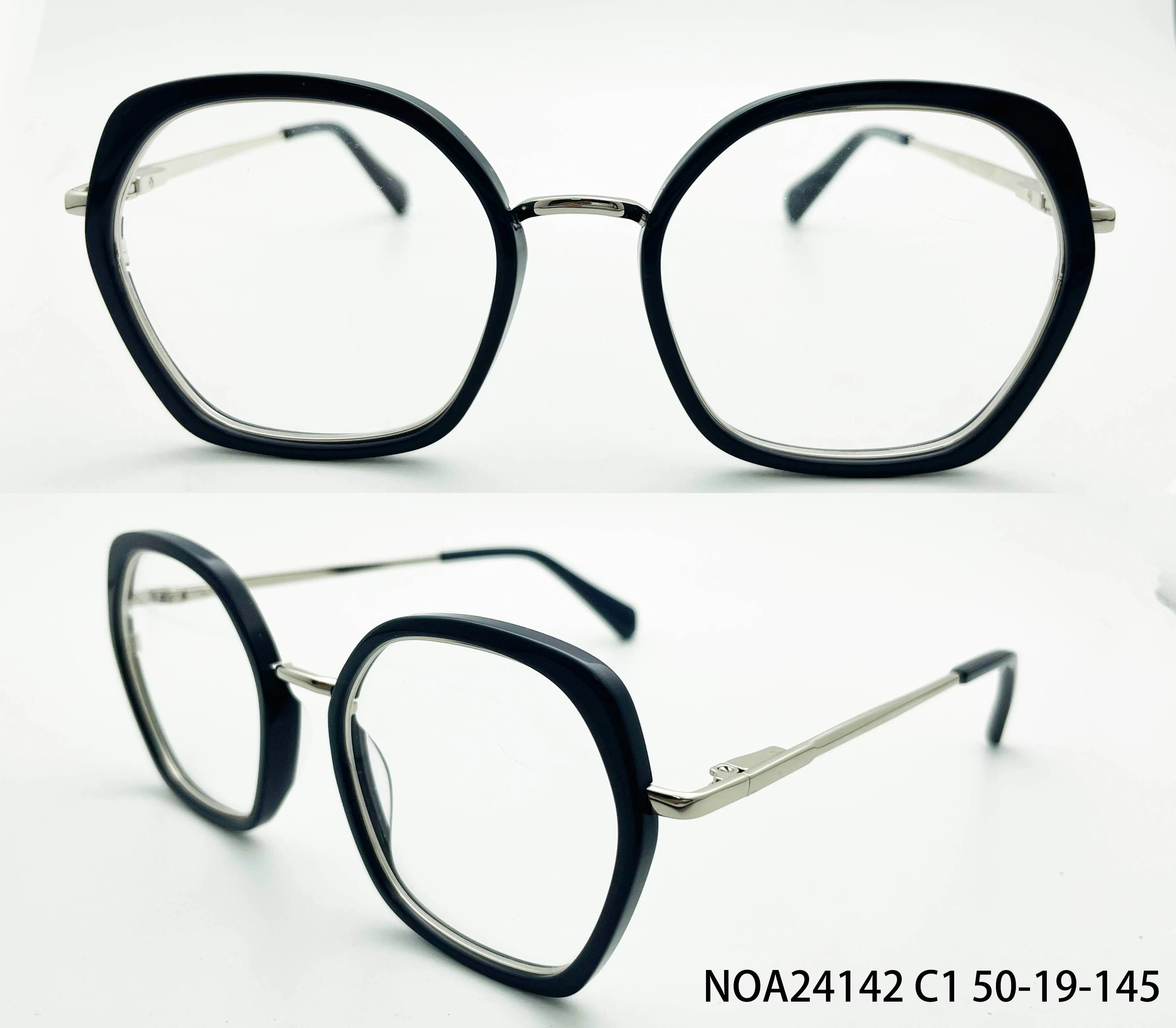 Acetate Front and Acetate Tips Frames Female Spectacle Assorted Transparent Eyeglasses Design Fashion Acetate Frames Optical Glasses