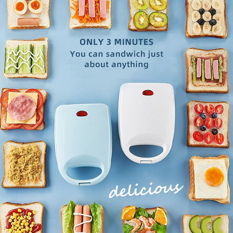 Mini Portable Bread Waffle Maker for Sandwich Breakfast