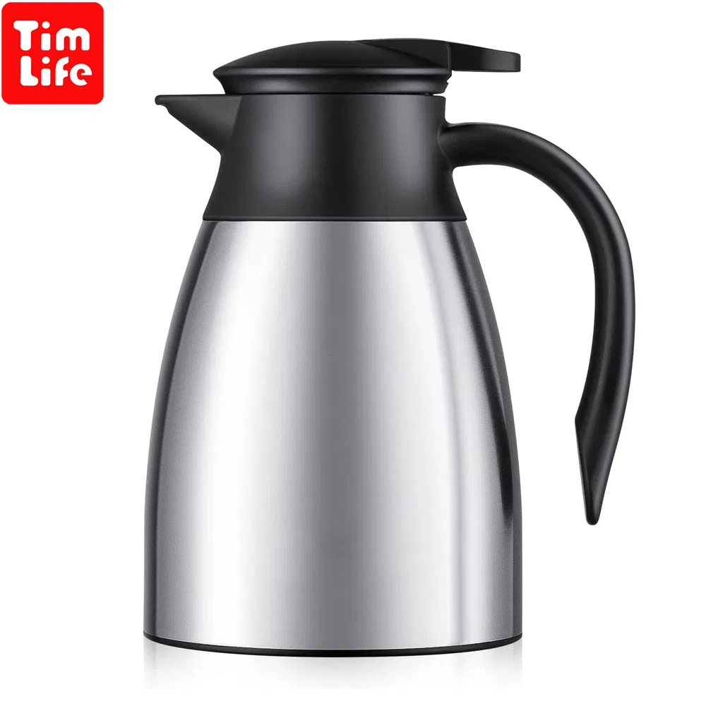 Термос вакуумный для кофе и чая, нержавеющая сталь