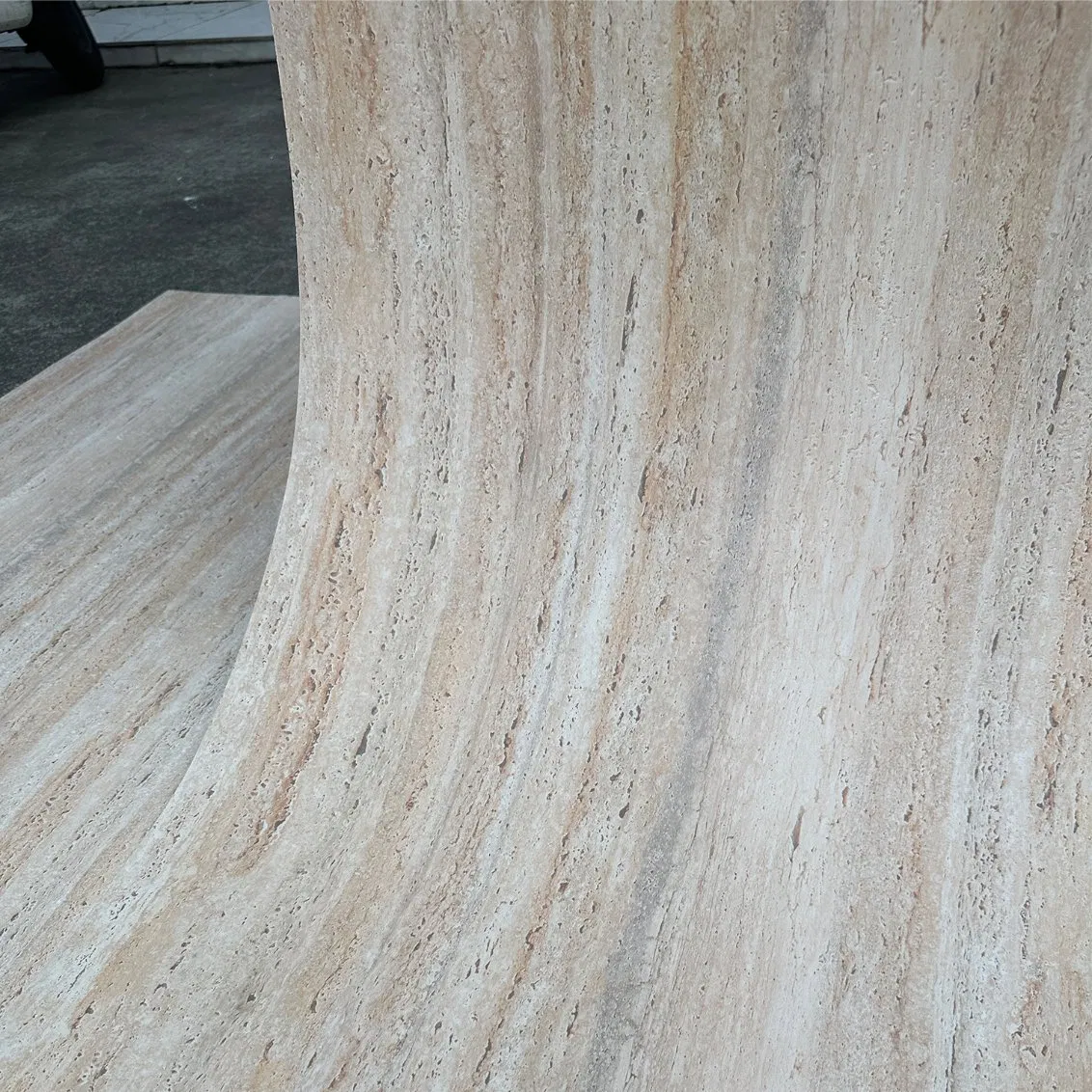 Matte Texture Flexistone Wall Panel Cladding Mcm Travertine Stone Veneer Sheet