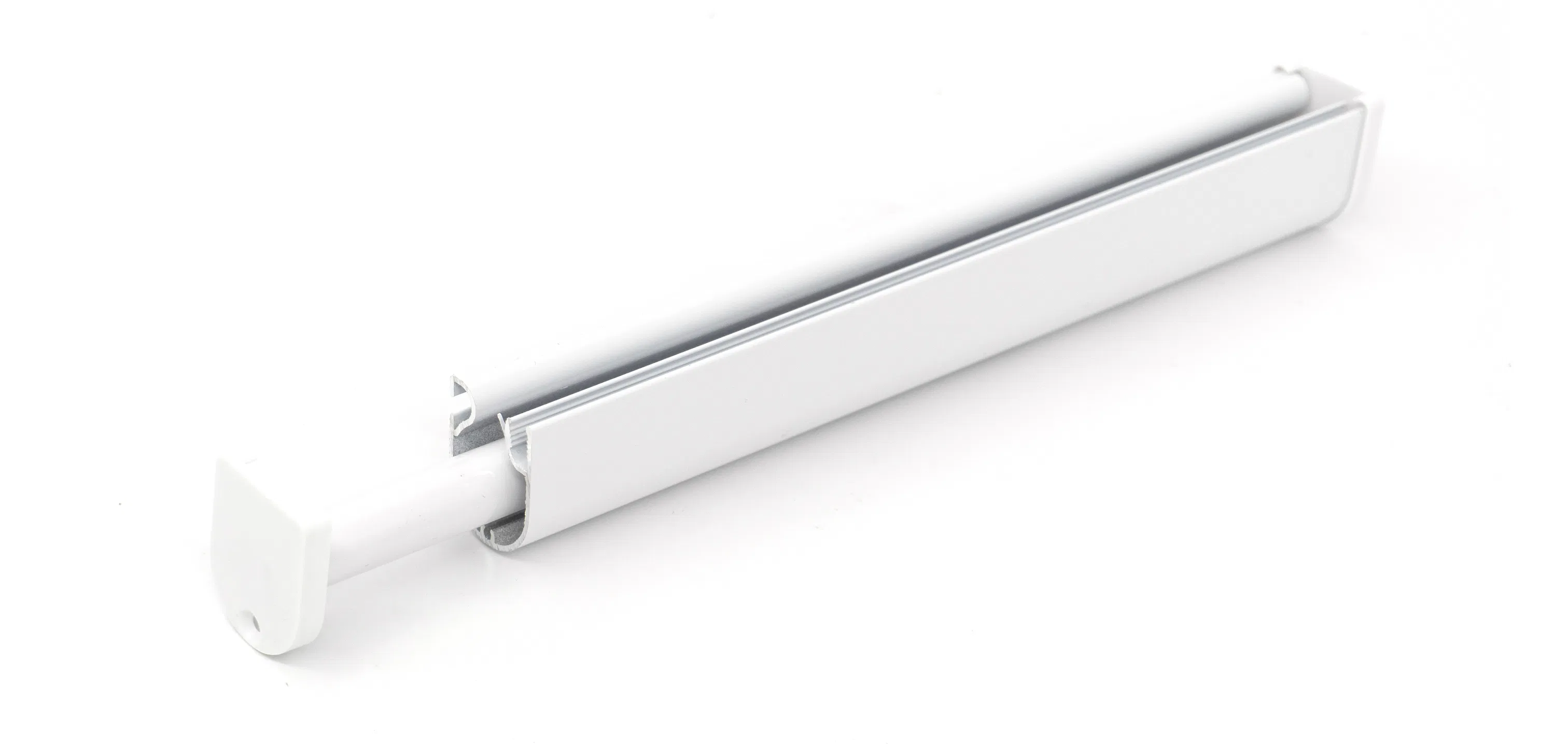 New Design Metal Drawing Process Roller Blind Rail Window Parts Curtain Bottom with Cassette Zebra Aluminum Track