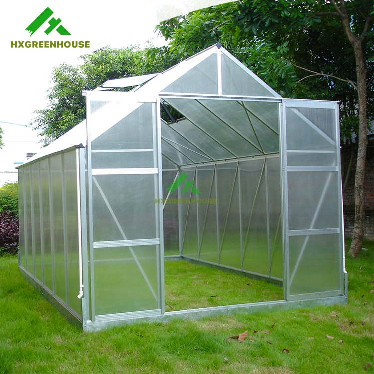 Modern Home Design Gardening Aluminium Polycarbonate Low Cost Greenhouse