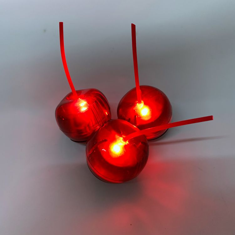 ODM Supplier Wholesale Price Food Grade Red Cherry Flashing Glowing up LED Ice Cube for Night Club Bar Party