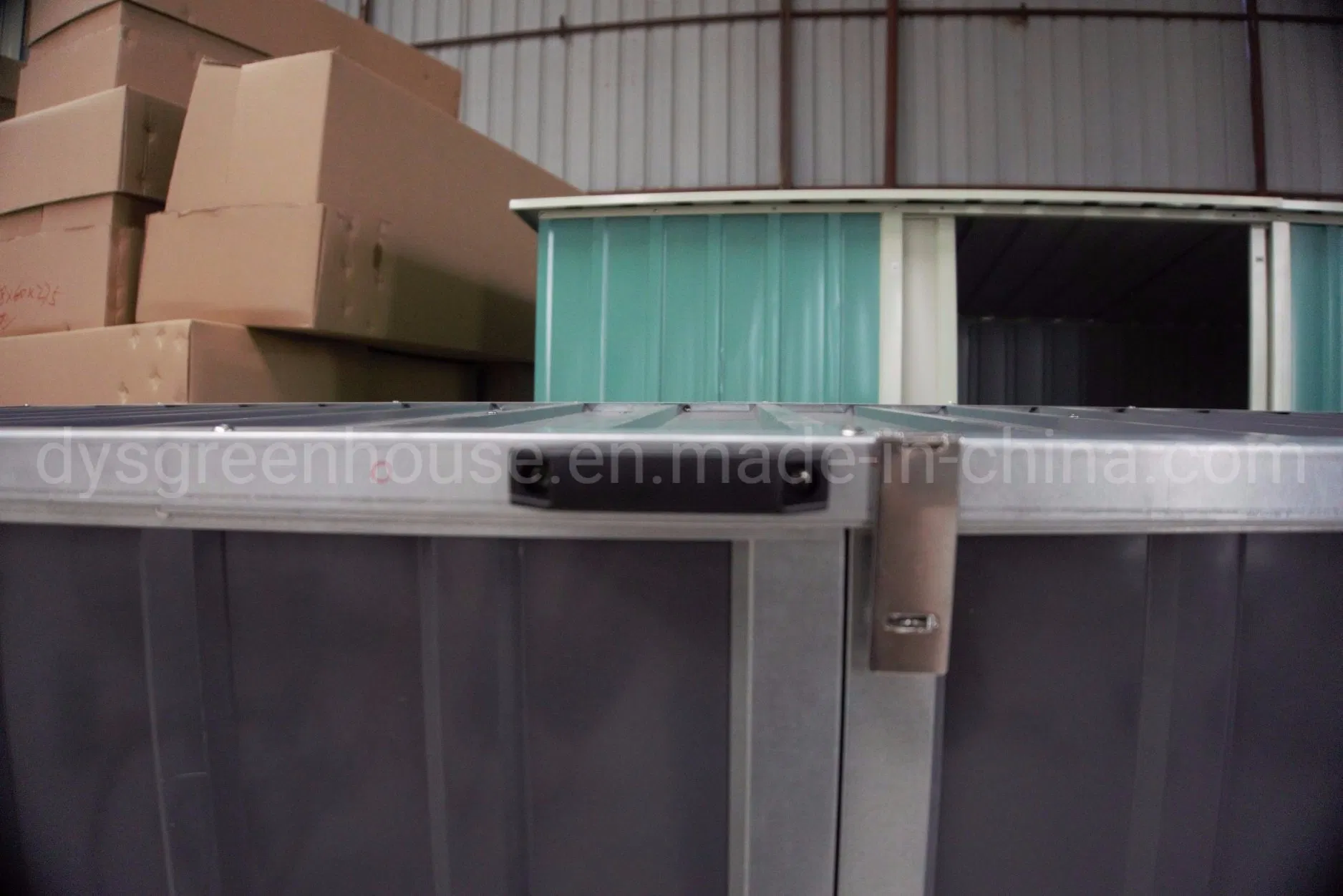 Outdoor Dark Grey Color Steel Metal Shed for Storing Bikes 7X3