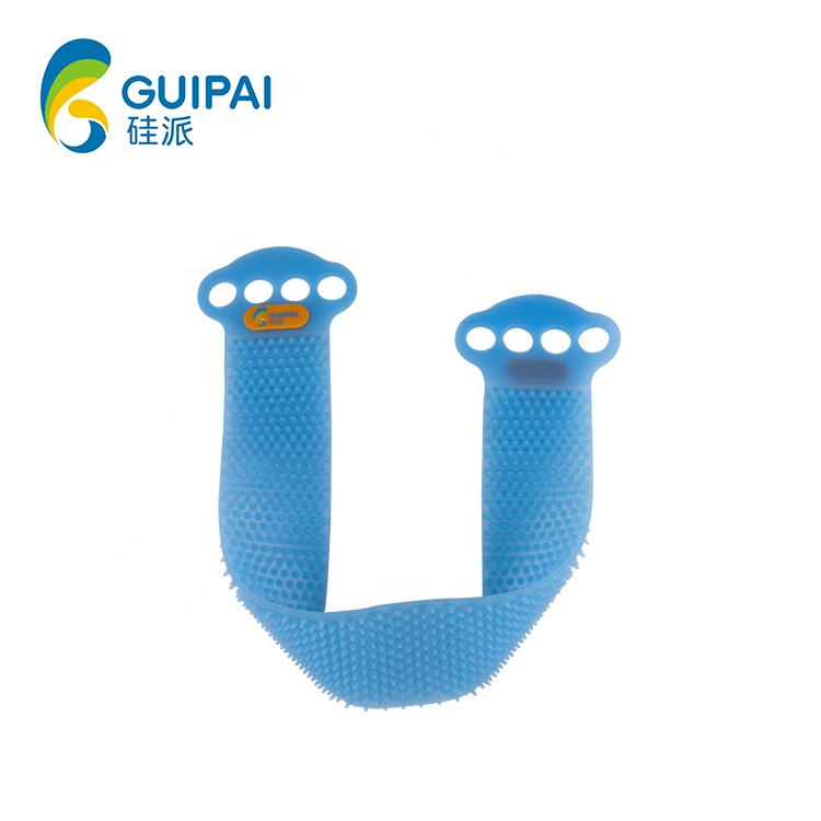 Waterproof Soft Silicone Body Shower Cleansing Bath Brush Bath Belt