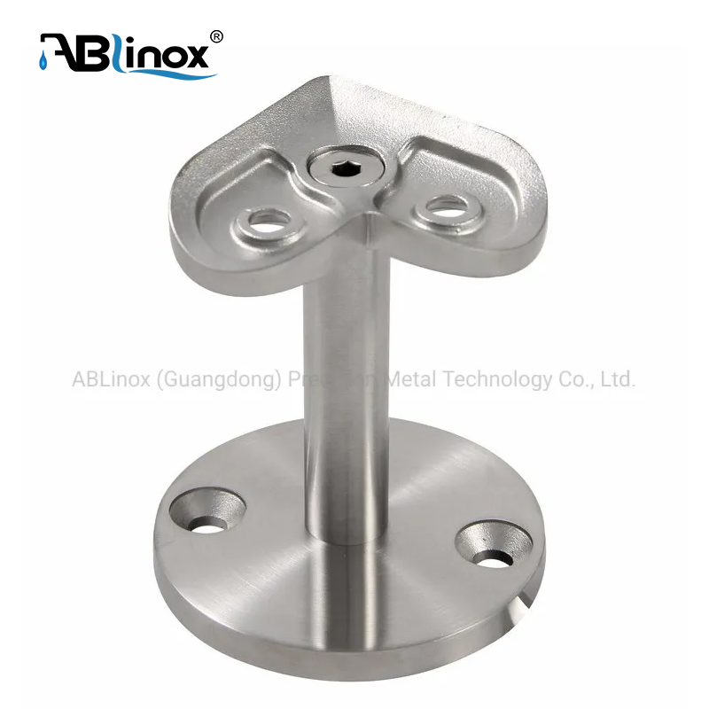 Casting Accessory CNC Machine Part Stainless Steel Handrail Bracket Triangle