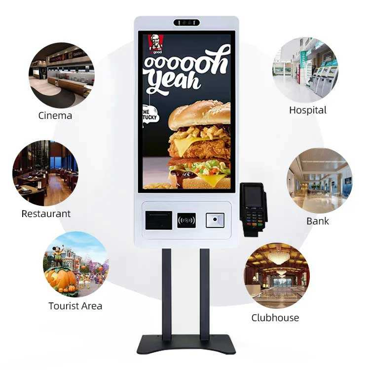 32 Inch Digital Touch Screen Self Service Payment Kiosk