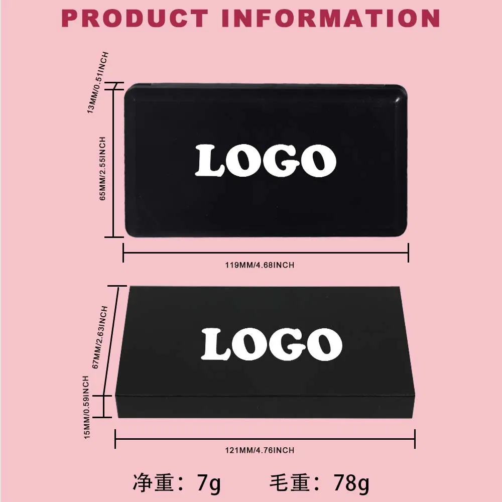 3 Color Blush Palette with Face Primer No Logo Natural Vegan Organic Makeup Matte Waterproof Cream Blush Palette