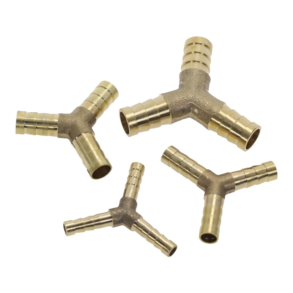 X Type 4 Way 4 6 8 10 12mm Hose Connector Brass Barb Pipe Fitting Joint Copper Barbed Adapter Coupling Pneumatic