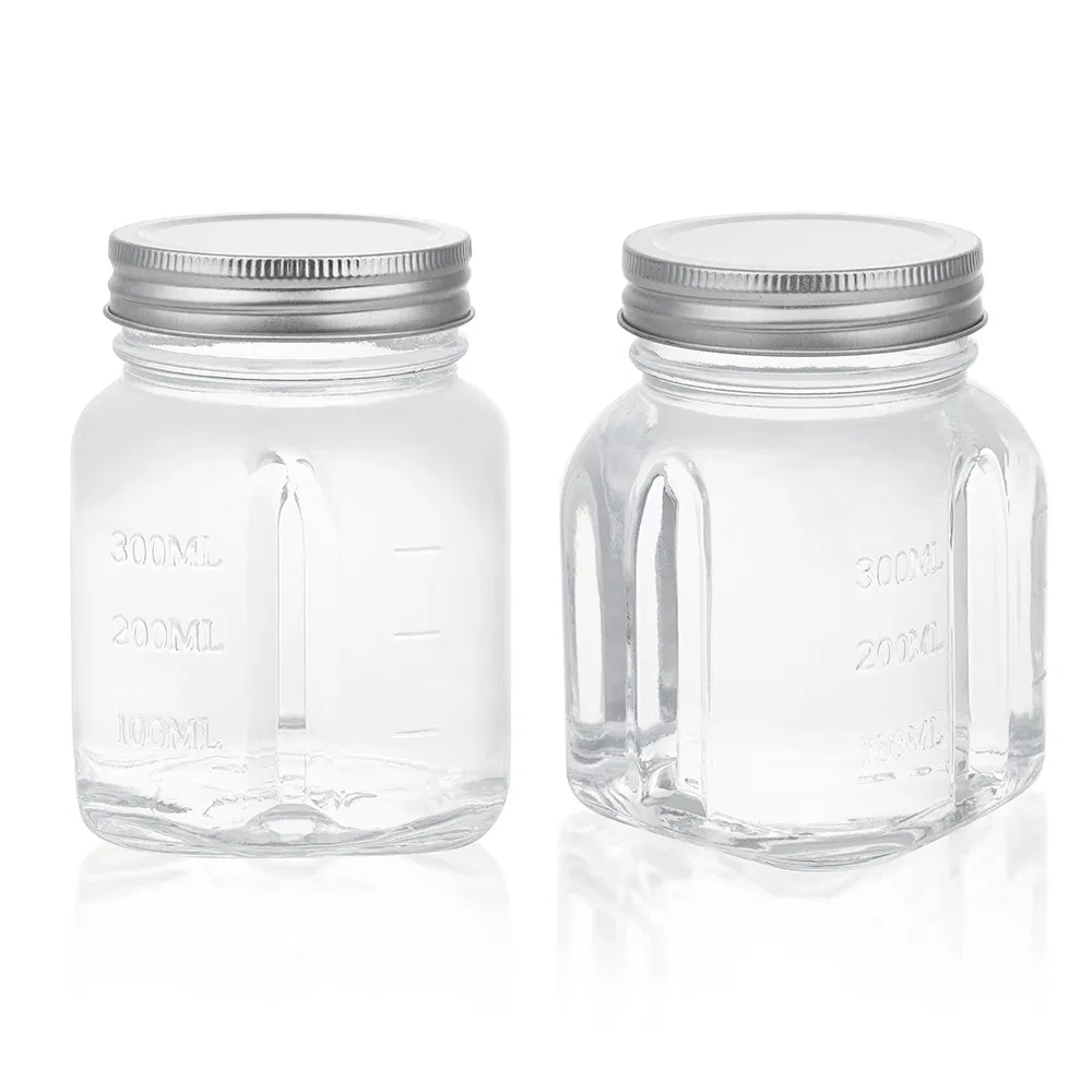 Стеклянные банки для сыпучих продуктов с герметичной крышкой, 350мл