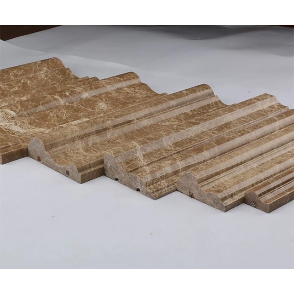 Natural Beige Marble Door and Window Sill Edges Stone Baseboards for Living Rooms