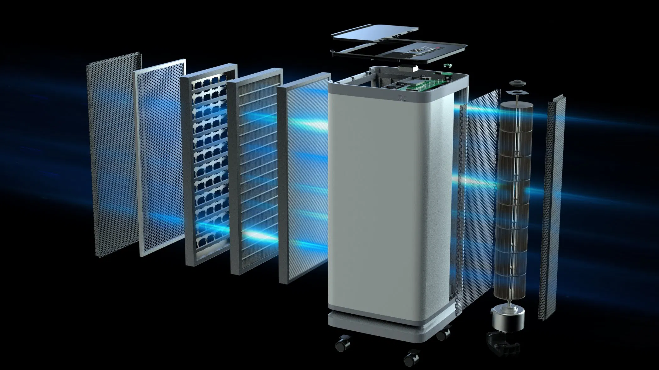 Smart Remote Control Negative Ion Multifunctional Air Purifier Filter Air Pure