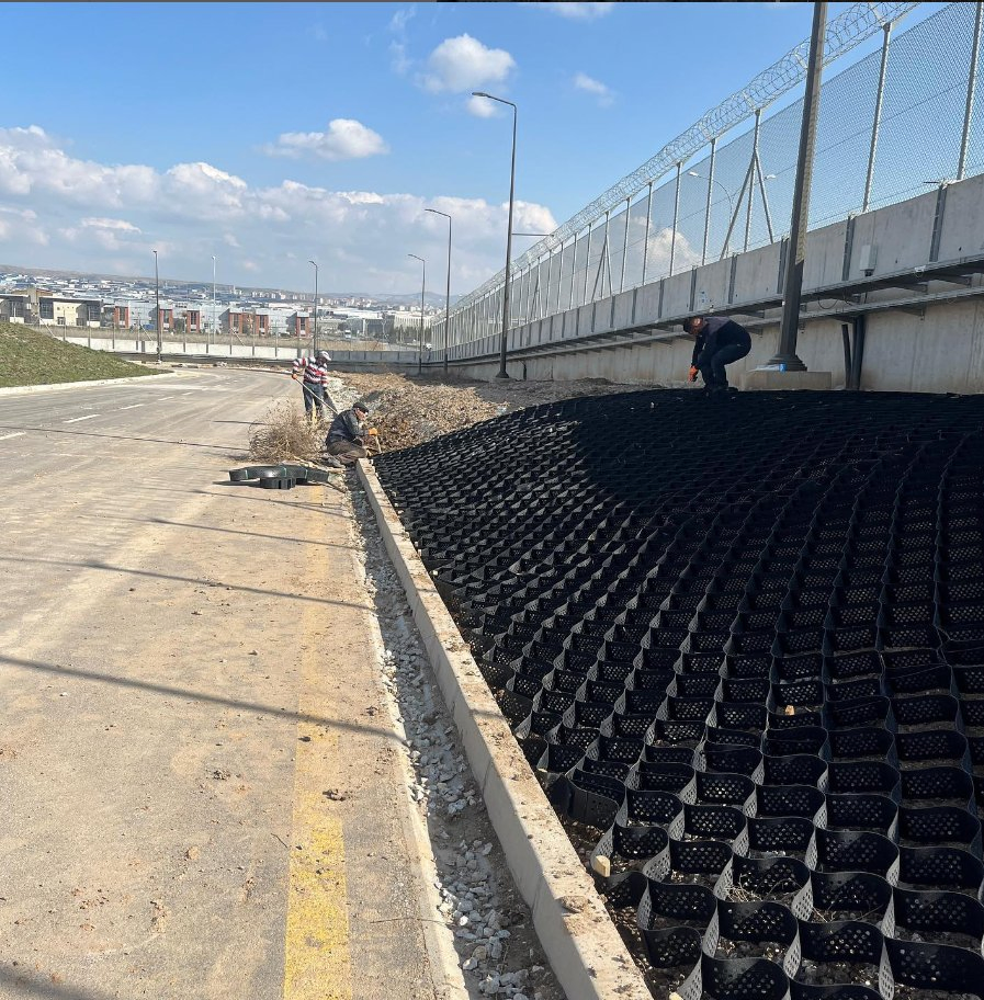 Oxidation Resistance Geocell Ground Grid Geocell for Road Construction