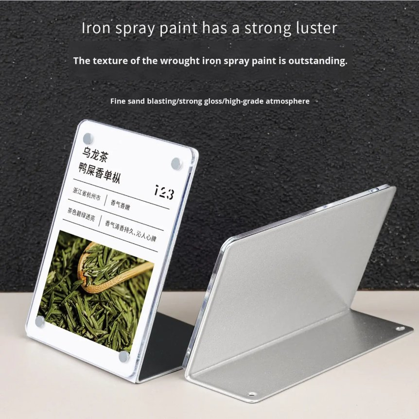 New Arrivals Premium Acrylic Frosted Acrylic Table Tent Sign for School Classroom Name Display