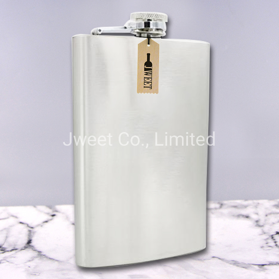 Custom Stainless Steel Wine Bottle Set Silver Single Layer 304 Flask