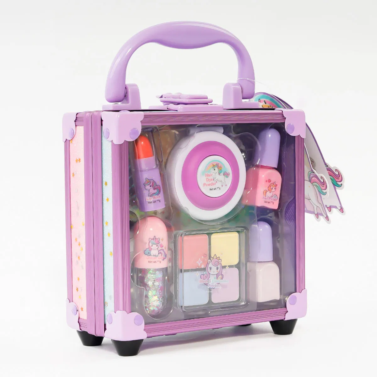 Vibrant Purple Children's Makeup Kit with Safe Ingredients