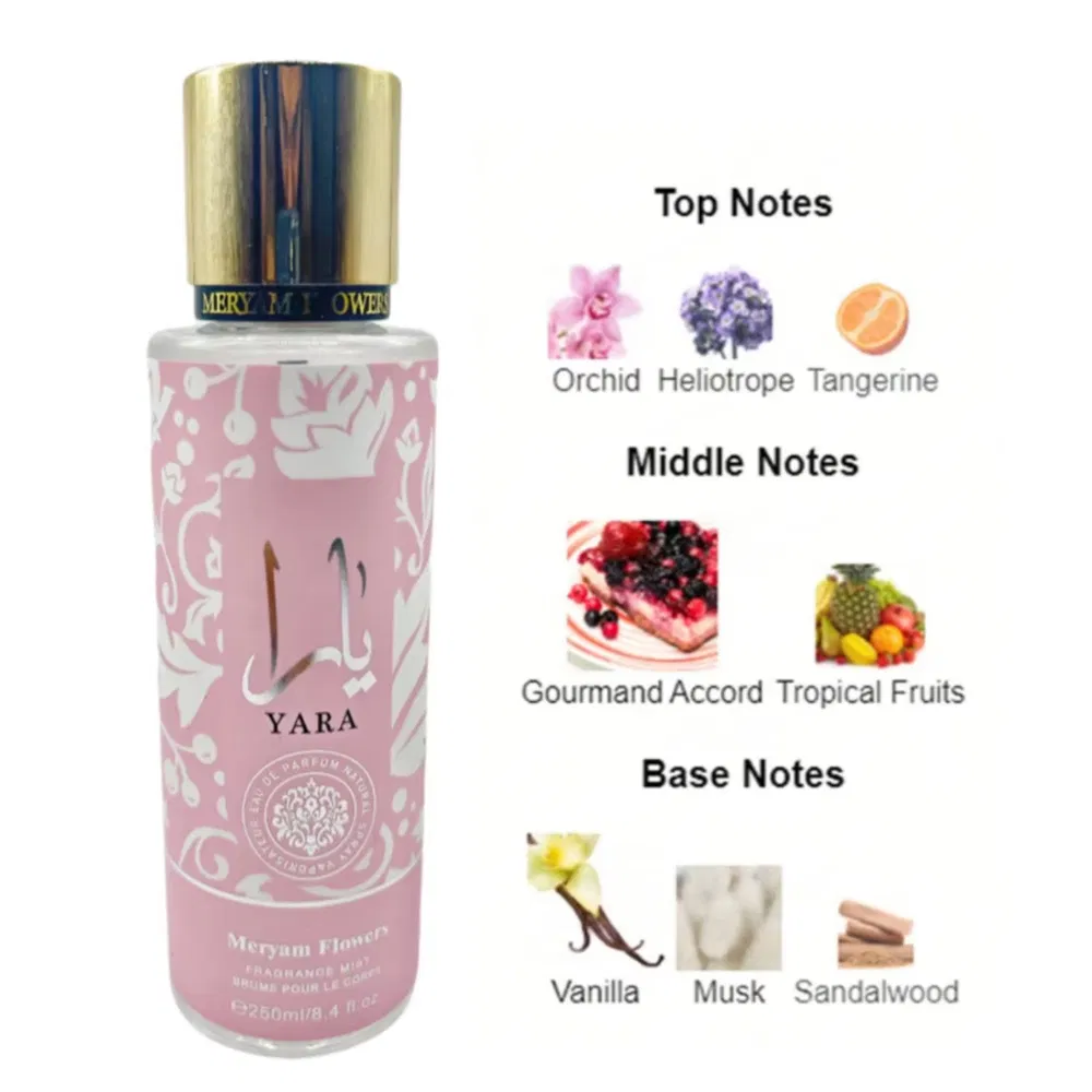 250ml Arabic Perfume Spray Dubai Arab Middle East Rose Oriental Lemon Citrus Aroma Fig Long Lasting Fragrance Mist Women Perfume
