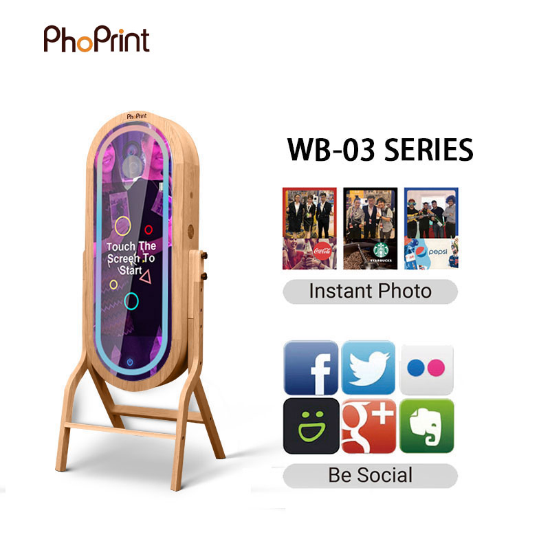 Procurement Section Hot Sale Event Wedding Photo Booth Selfie Booth Magic Mirror Photo Booth Machine