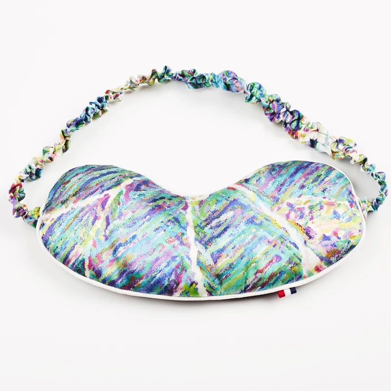 Silk Custom Design Printed Eyemask Sleep Blindfold Manufacture