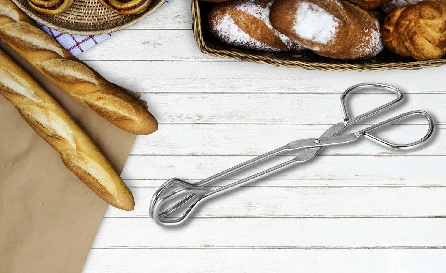 Щипцы для еды Futeng из нержавеющей стали