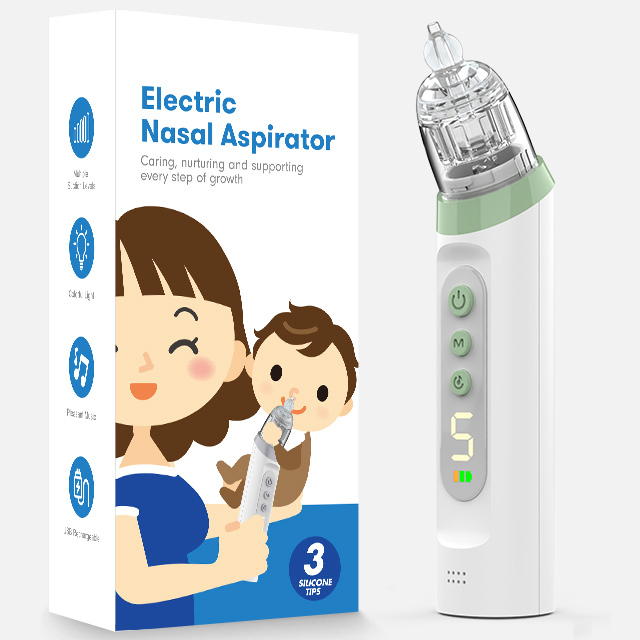 Quick - Clean Electric Nose Cleaner Food-Grade Material Nasal Aspirator Baby Care Tool