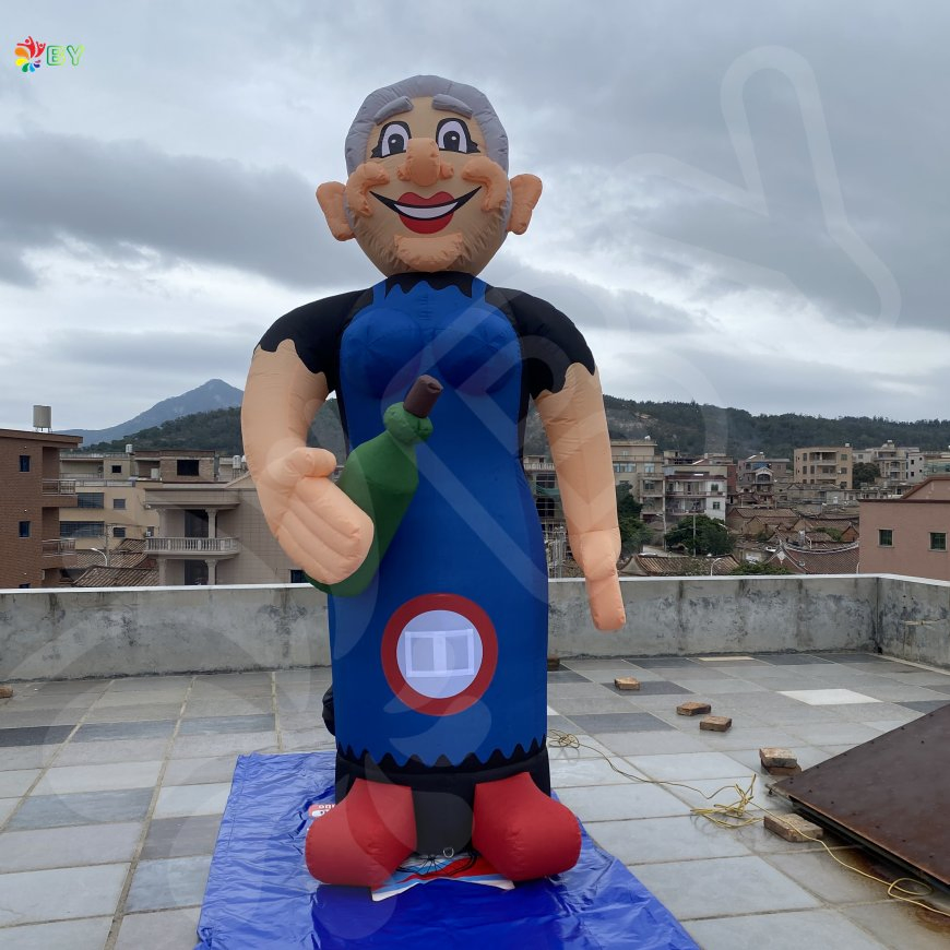 Opblaasbare Sarah Balloon, Giant Inflatable Holland Cartoon with Bottle