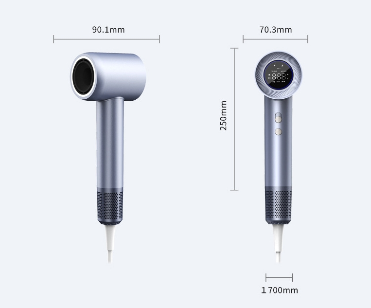 Display Screen Hair -Dryer High Speed Electric- Hair Dryer Household High Power Hair- Care