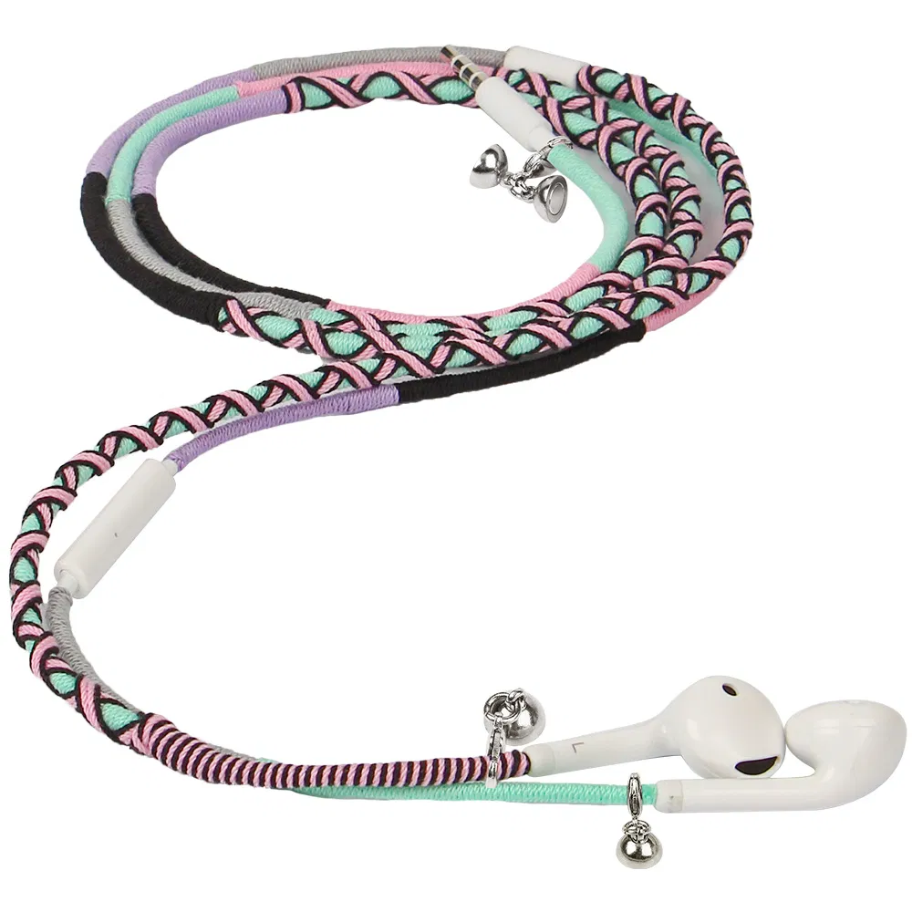 Wired Headphone Mobile Phone Accessories in-Ear Earbuds Bracelet Wristband Earphone