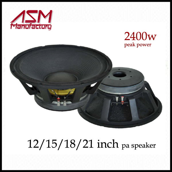 1600-1700 Watts RMS 15" /18" High Power PA Woofer Speaker