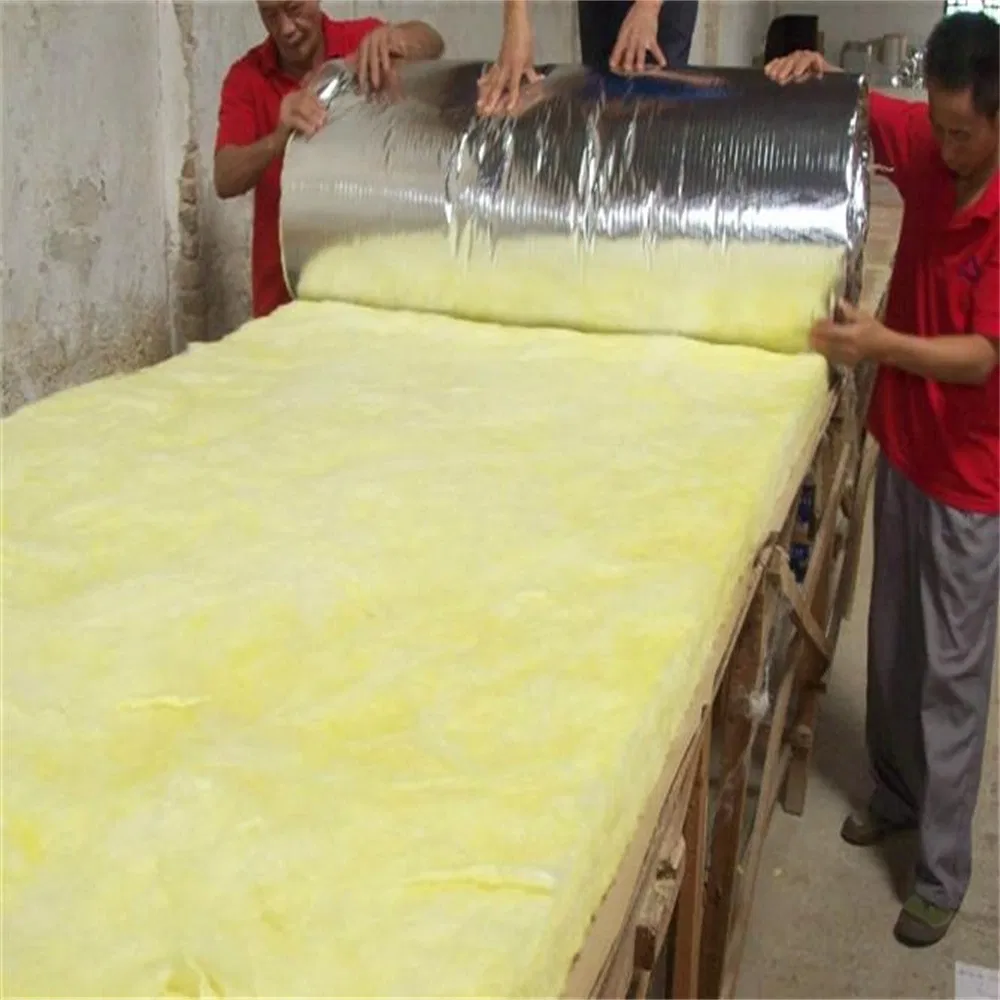 24kg/M3 Duct Thermal Glass Wool Roll Fiberglass Insulation Blanket