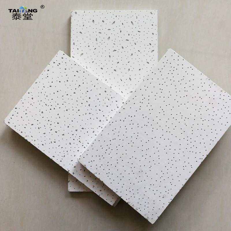 Baldosas De Techo 60X60 Acoustic Suspended Ceiling Mineral Fiber Drop in Ceiling Tile 2X2