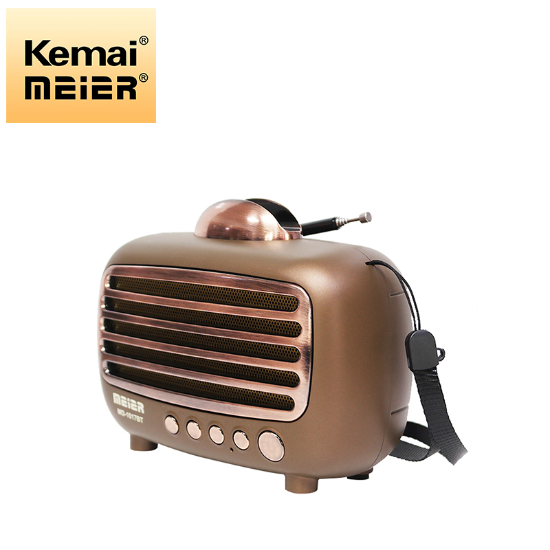 High Quality Fashion Design Classic Retro Radio Am/FM/Sw 3 Bands Small Portable Radio with Solar Panel USB/TF Music Player